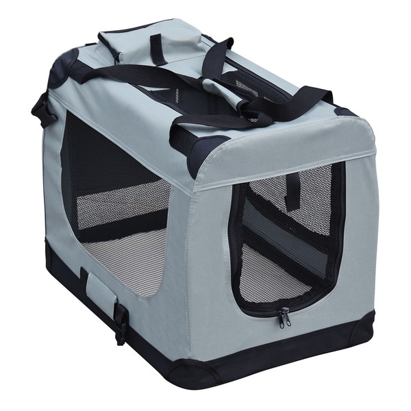 Fudajo Transportbox M Faltbar 60X42X44Cm Hundebox Katzenbox Reisebox Autobox-image