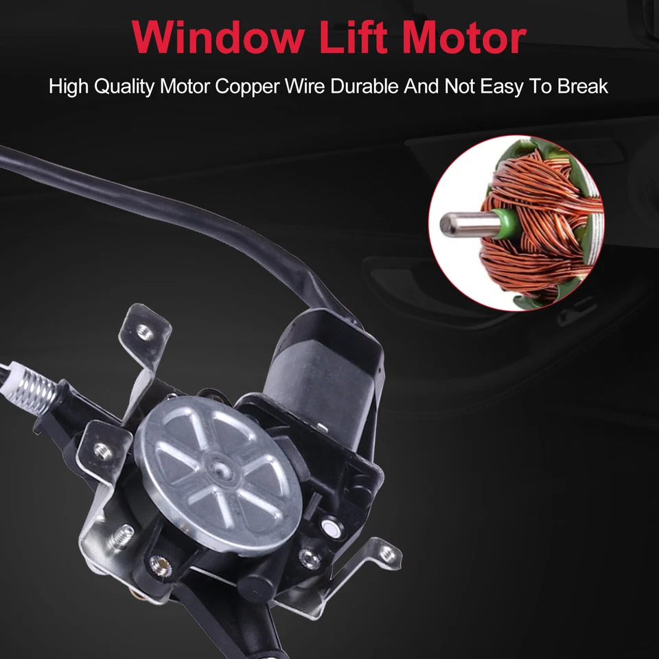 Pair Power Window Regulator w/ motor Rear left Right For 2000 Chevrolet Impala - Изображение 3 из 4