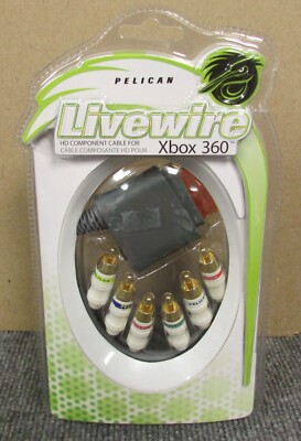 Pelican Livewire Xbox 360 HD Component Cable 8ft Brand New / Fast Shipping
