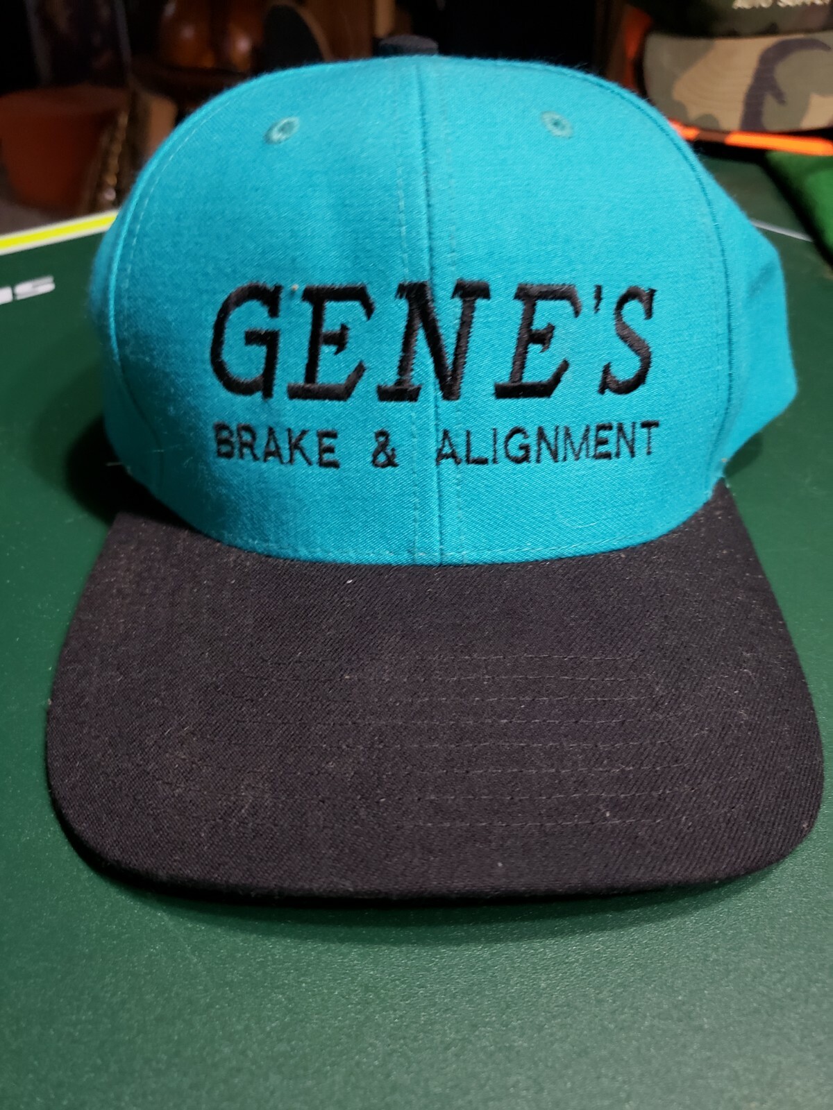 Gene's Brake And Alignment Hat vtg 90s vintage teal hat cap mens ...