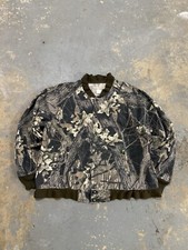 Vintage 90 s Mossy Oak Real Tree Camo Y2K Bomber Jacket-Size XL