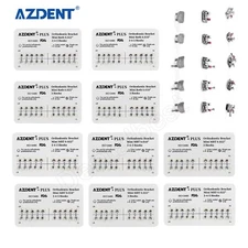Dental Orthodontic Brackets Braces Standard Mini Roth MBT 0.018/22 Hooks 345/3
