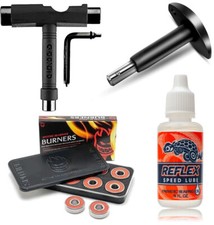 Cuscinetti bruciatore Spitfire con lubrificante reflex, estrattore cuscinetti e unità strumento skateboard