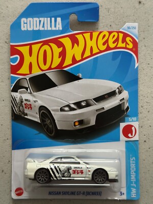 Hot Wheels NISSAN SKYLINE GT-R R33 GODZILLA with Protector HW J