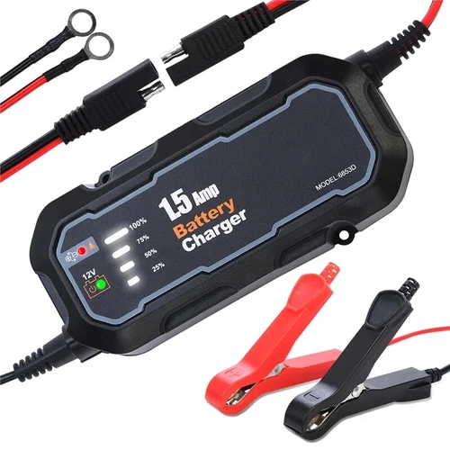 1500mAh Automatic Smart Battery Charger 12V Portable Car Auto Trickle Maintainer - Picture 13 of 13