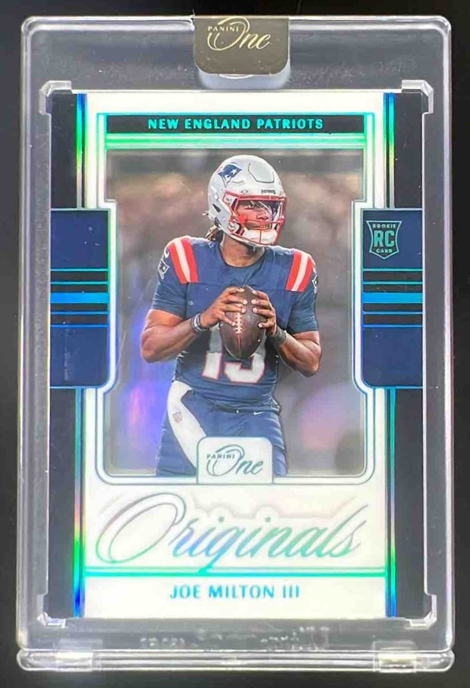 2024 Panini One Joe Milton III Originals 2/5 #OO-JMN New England Patriots RC