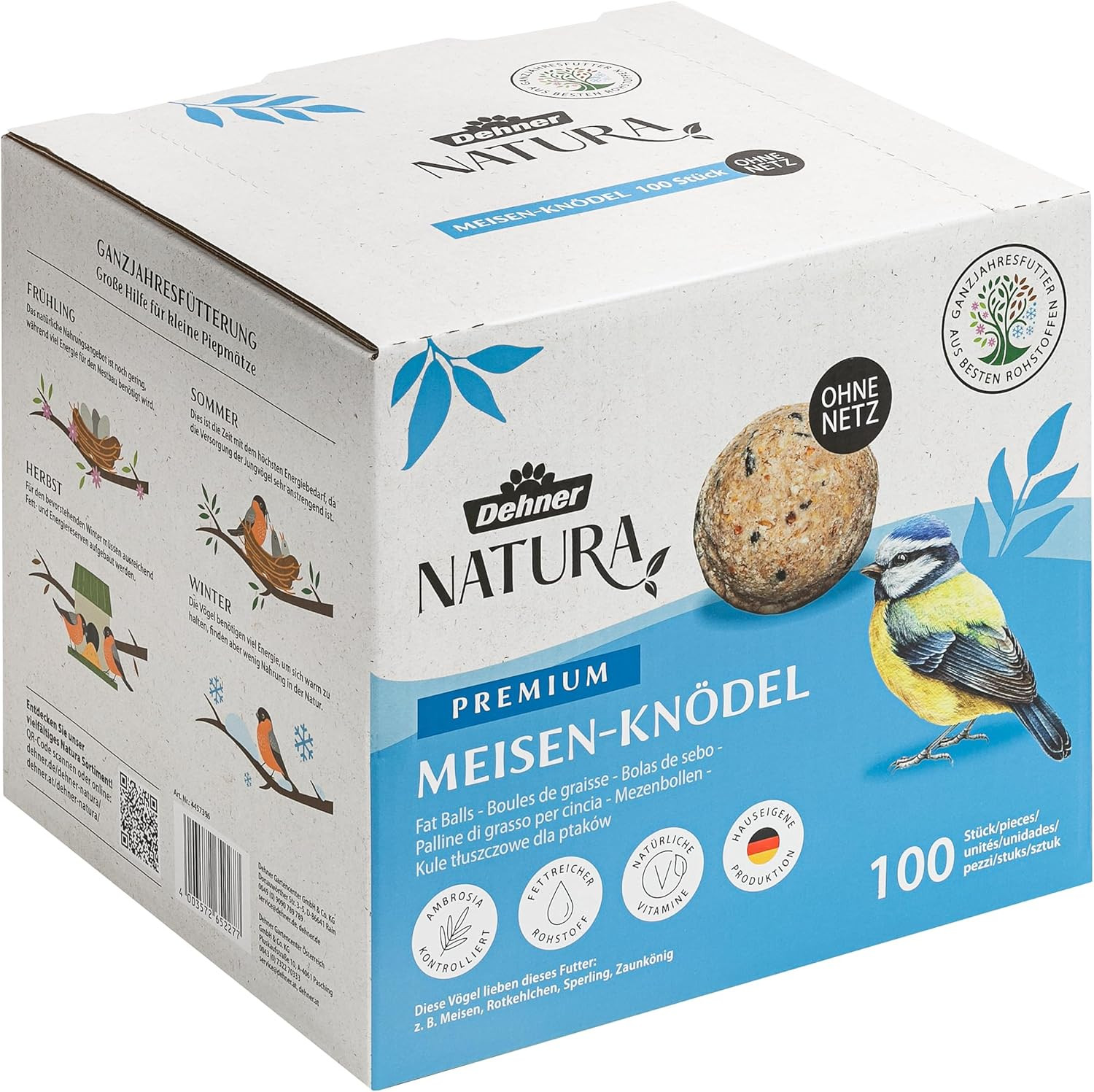 Natura Premium Palline di Grasso: Invita le Cinciallegre nel Tuo Giardino