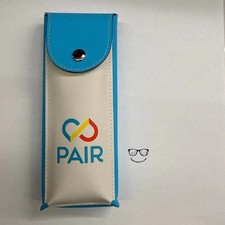 Blue Pair Eyewear Eyeglass Case with Extra Topper Pouch And Pair Box -Combined s
