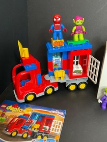 Lego Duplo Spider-Man Lot 10607 Bike and 10608 Spider Truck Adventure Incomplete