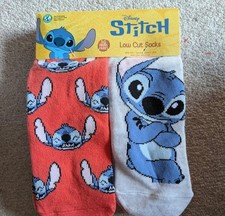 Disney Stitch Low Cut Socks 10 pairs Women's shoe size 4-10 - New