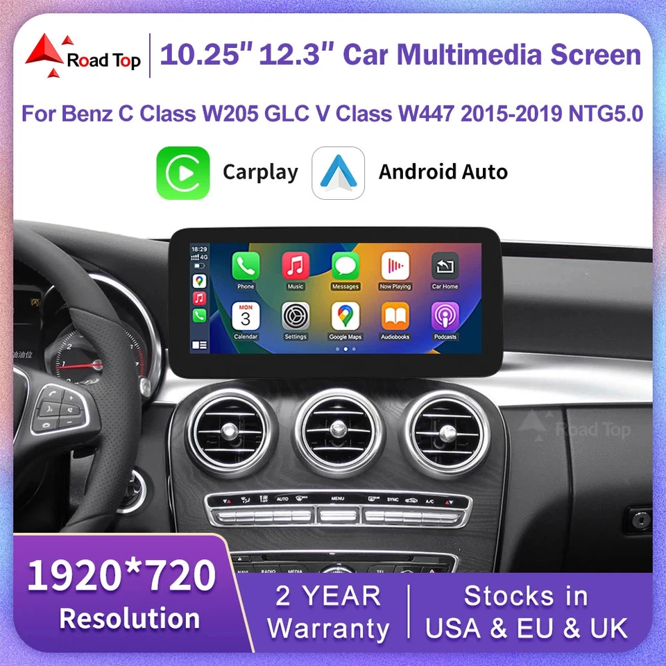 Drahtloses CarPlay/Android Auto Infotainment 12,3 Zoll – 1-DIN, Plug‐and‐Play - Bild 2 von 4