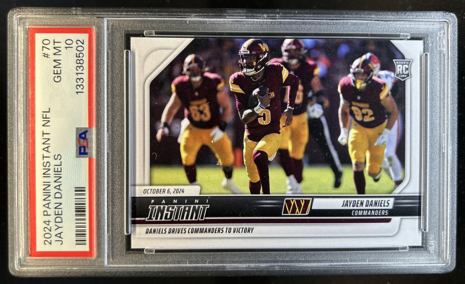 Jayden Daniels Panini Instant NFL #70 Base