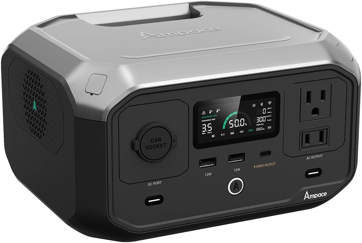 Portable Power Station Andes 300, 266Wh Battery with 300W AC/100W