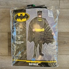 Batman Costume M 8-10 YRS Rubie's Child's Super DC Heroes Deluxe Muscle Chest