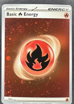 Basic Fire Energy Cosmos Holo SVE: Scarlet & Violet Energies 002 NM