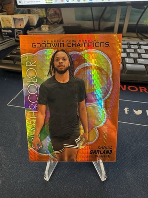 #ad 2023 Upper Deck Goodwin Champions Darius Garland Splash of Color Orange # 499 $2.49