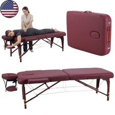 New Massage Table Massage Bed Spa Bed 73" Long Portable 2 folding W/ Carry Case