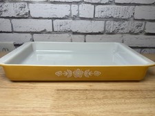 Pyrex Butterfly Gold Lasagna Pan Baking Dish #933 Vintage Near Mint