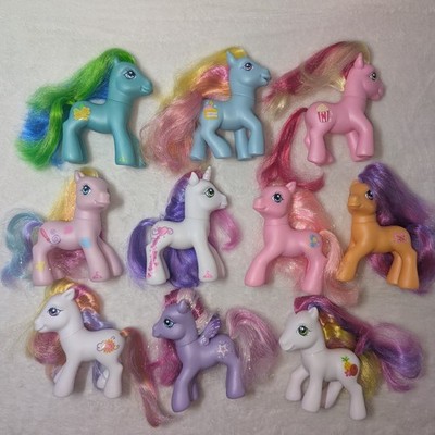 Lot of 10 G3 My Little Pony Brushable MLP 2006 2007 Tropical Surprise Sunny Daze