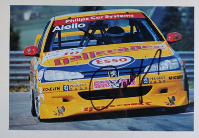 Laurent Aiello - Peugeot 406 , Hasseröder , DTM , O-Foto , Autogramm , signiert
