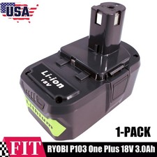 1-PACK 3.0Ah 18V Lithium-Ion Battery For RYOB...