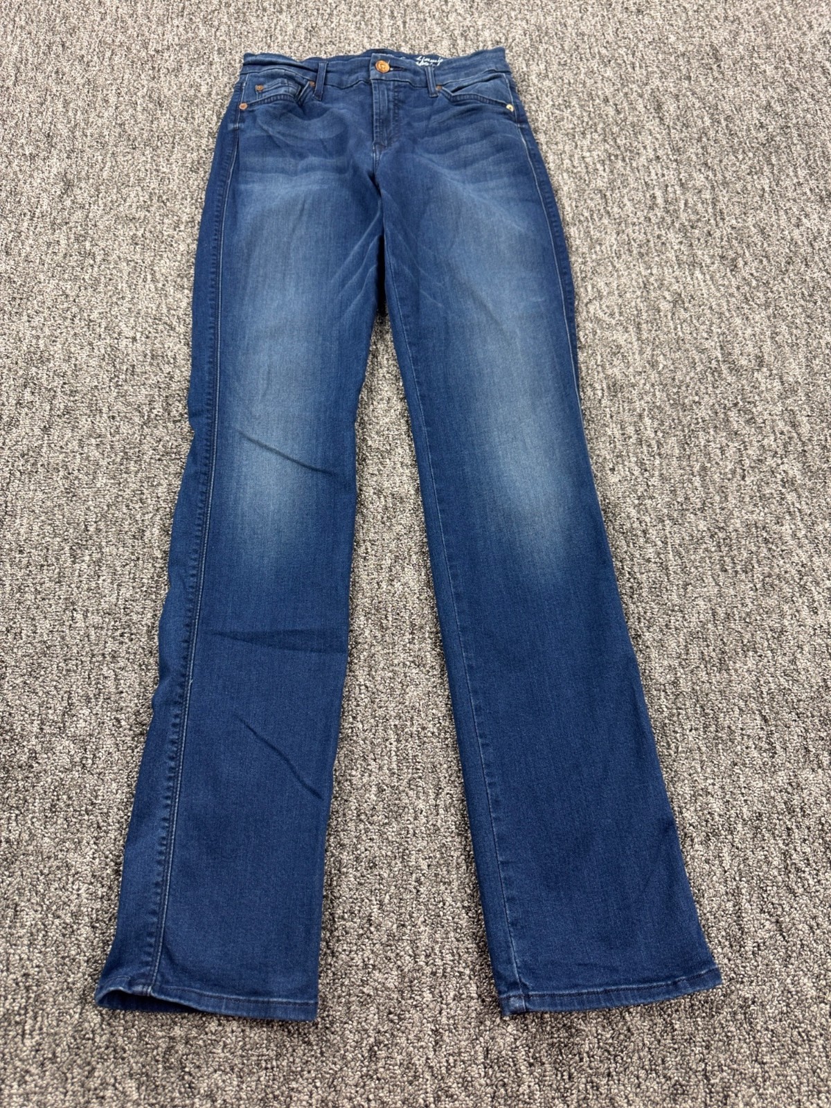 7 For All Mankind Jeans Women 28 Kimmie Straight Leg Stretch High Rise Denim