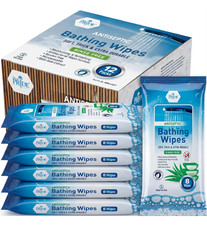 MED PRIDE Hospital Wipes for Bathing, Waterless Rinse Free Bath Wipes for Adults