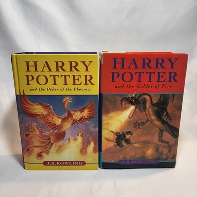 Harry Potter Bloomsbury Raincoast Hardcover Lot of 2 Books 4 5