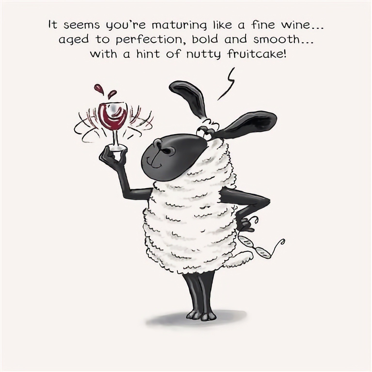 Happy Birthday Card Wine Aged To Perfection Humour Joke Funny Open Male Female