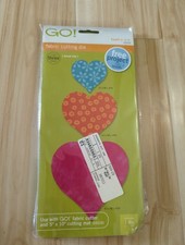 AccuQuilt GO Fabric Cutting Die Heart 2, 3, a...