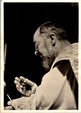 Saint Padre Pio Photograph, Stigmata, San Giovanni Rotondo, 1945, Prayer Moment