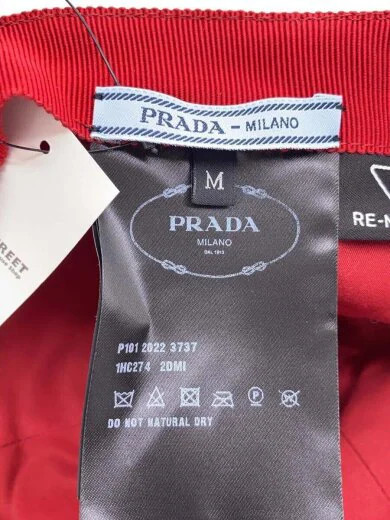 PRADA Silk Baseball Cap/ Medium/ Polyester/ Red/ … - image 5