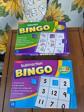 Lot Of 2 Lakeshore Learning BINGO Games Money Subtraction Math Games Grades 1-2