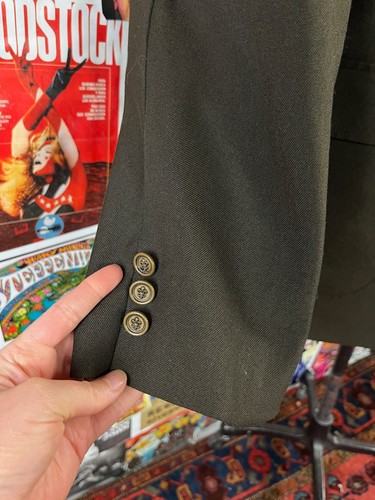 Vtg 70s-80s Solid Brown JCPenney Comfort Suit Blazer Jacket Mens 42" Retro - Picture 3 of 17