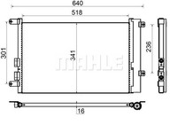 Mahle AC 401 000S Kondensator, Klimaanlage FüR Alfa Romeo 156 (932_)