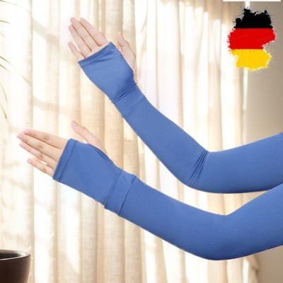 Unisex Cycling Arm Sleeves with Thumb Hole UV Protection Arm Cover for Men Women