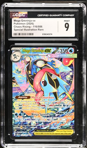Mega Greninja ex graded CGC 9 for sale on eBay