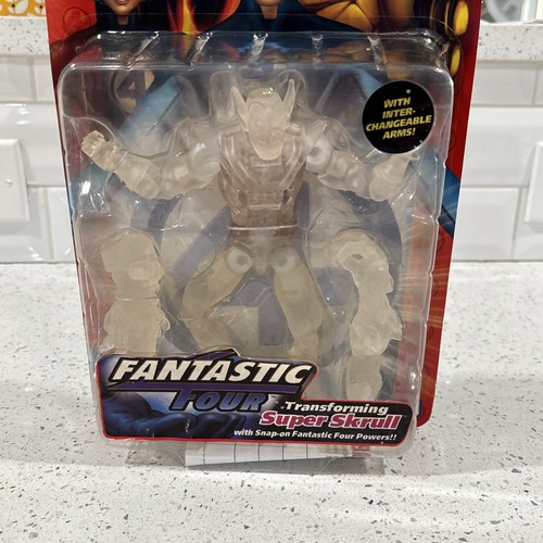 Transforming Super Skrull Fantastic Four Action Figure New Toybiz Clear Variant - Picture 10 of 12