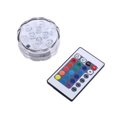 10 LED RGB Aquarium Light with Remote 24-Key Color Changing Waterproof Fish T...