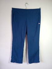 Ellesse Italia Tracksuit Btms Joggers Womens Size 10 Navy Ankle Zip Drawstring