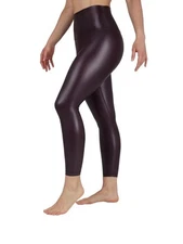 90 Degree By Reflex High Rise Waist High Shine Faux Leather Fleece Lined XS