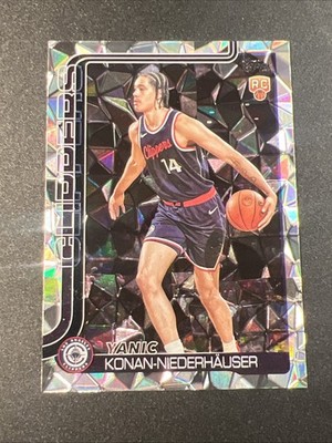 2025-26 Topps Basketball YANIC KONAM-NIEDERHAUSER  Diamante  Silver Foil RC #230