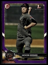 2018 Bowman Draft #BD-147 Jackson Goddard Purple #/250