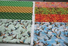 Michael Miller quilt-craft fabric AUTUMN LAKE mega bundle 9 styles x 1 yd each
