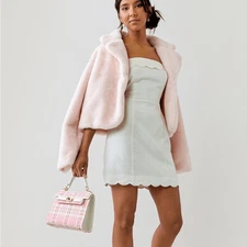 NWT Raye Scalloped Strapless Mini Dress Size Small from Francesca’s