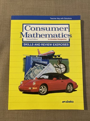 #ad Abeka Consumer Mathematics Teacher Key With Solutions $8.99