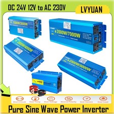3500W/7000W 2000W/4000W 600W Pure Sine Wave Power Inverter 24V 12V to 240V Boat