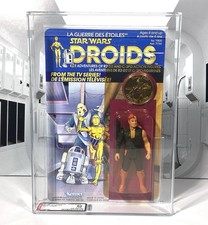 Vintage Star Wars 1985 Kenner Canada DROIDS Thall Joben MOC AFA Graded 80