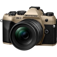 OM SYSTEM OM-5 Mark II Sand Beige 12-45mm F4 PRO Standard Zoom Kit