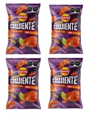 4-Pk Mexican Sabritas Receta Crujiente Flamin Hot  170g/6oz